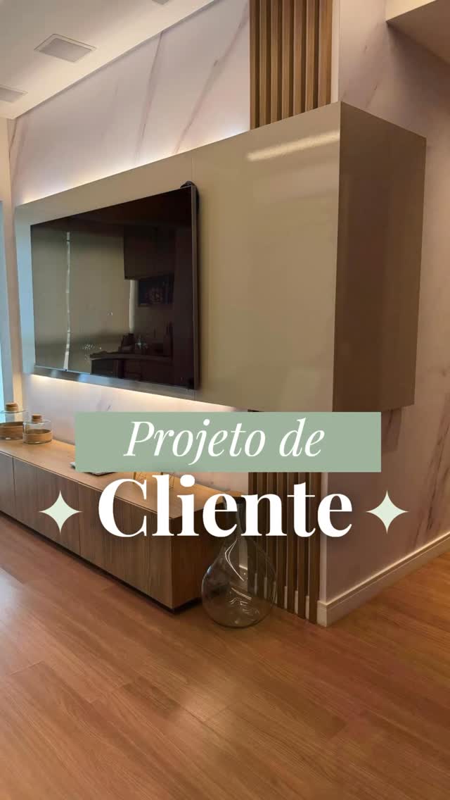 Parede da TV com Calacatta