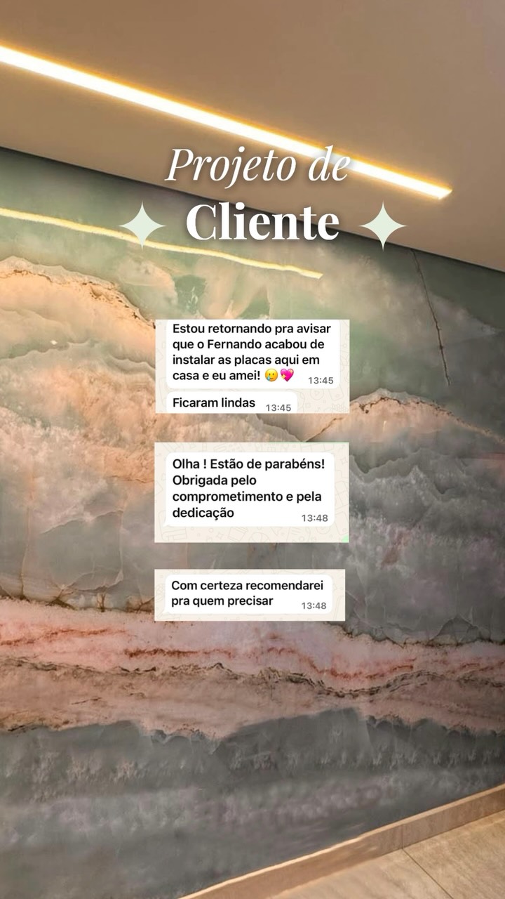 Mensagens de clientes